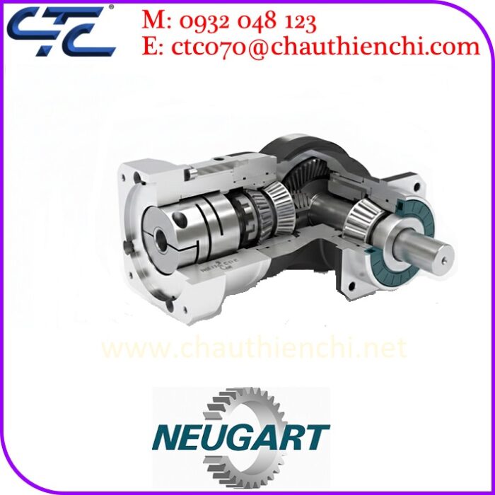 Hộp số góc phải Neugart chuẩn Đức